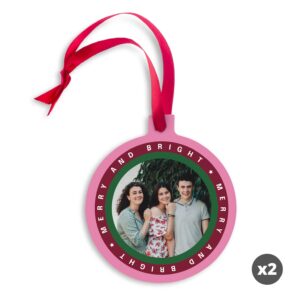 Personlig julepynt i aluminium - Bauble (2)