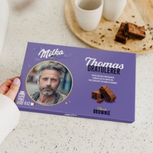 Personlig Milka Choco Brownie gaveeske