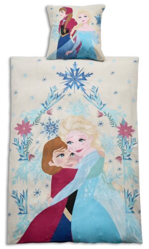 Frost sengetøy mykt og deilig 100% bomullsflanell - Frozen sengesett - 140x200cm 2 i 1 design