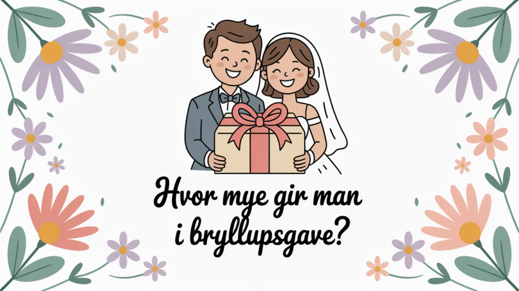 hvor mye gir man i bryllupsgave