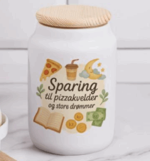 sparing til pizzakvelder og store drømmer