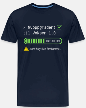 t-skjorte 18-årign eller konfirmasjonsgave